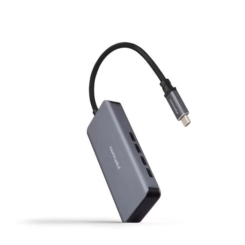 Nanocable HUB USB-C/M a 3xUSB-C/H ALUMINIO 10 cm Nanocable HUB USB-C/M a 3xUSB-C/H ALUMINIO 10 cm