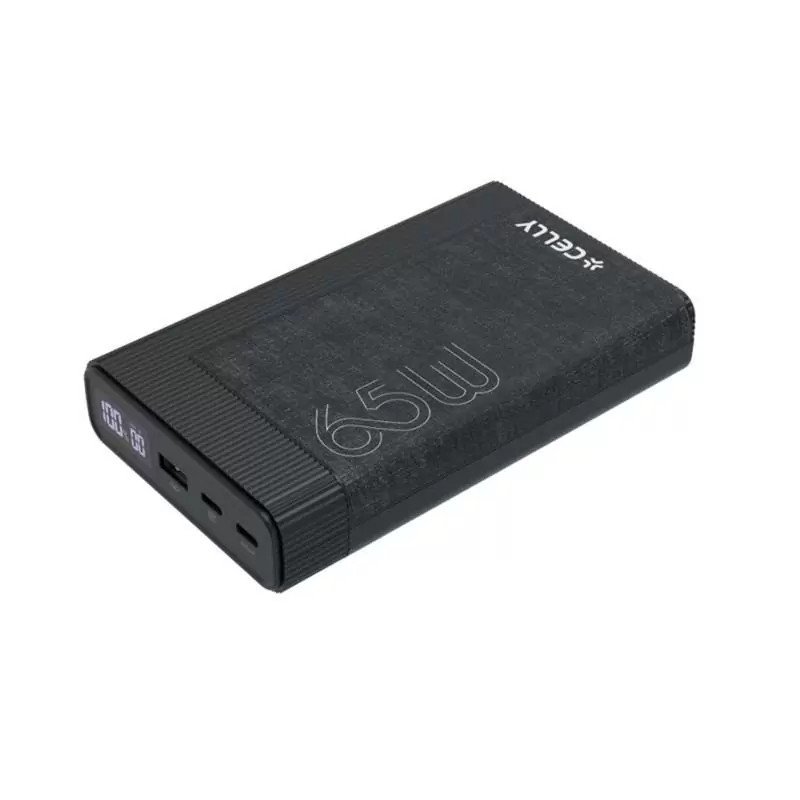 Celly Powerbank PD65W 20000 mAh 65w EVO Negra Celly Powerbank PD65W 20000 mAh 65w EVO Negra