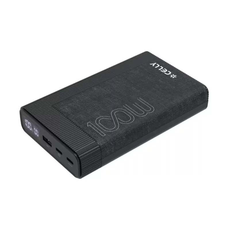 Celly Powerbank PD100W 20000 mAh 100w EVO Negra Celly Powerbank PD100W 20000 mAh 100w EVO Negra