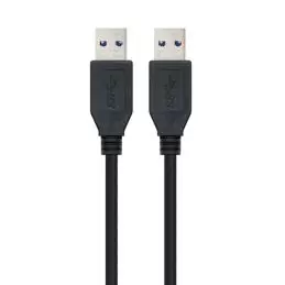 Nanocable Cable USB 3.0, tipo A/M-A/M, Negro, 1m
