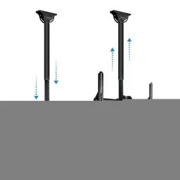 Tooq LPCE1170TSLI-B Soporte techo TV 37"-70" Negro