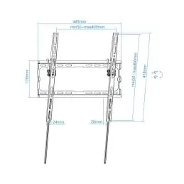 Tooq Soporte pared LP1071T-B incl pantallas 32-70"