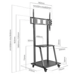 iggual GOLIAT Soporte TV con ruedas 37"-100" 150kg