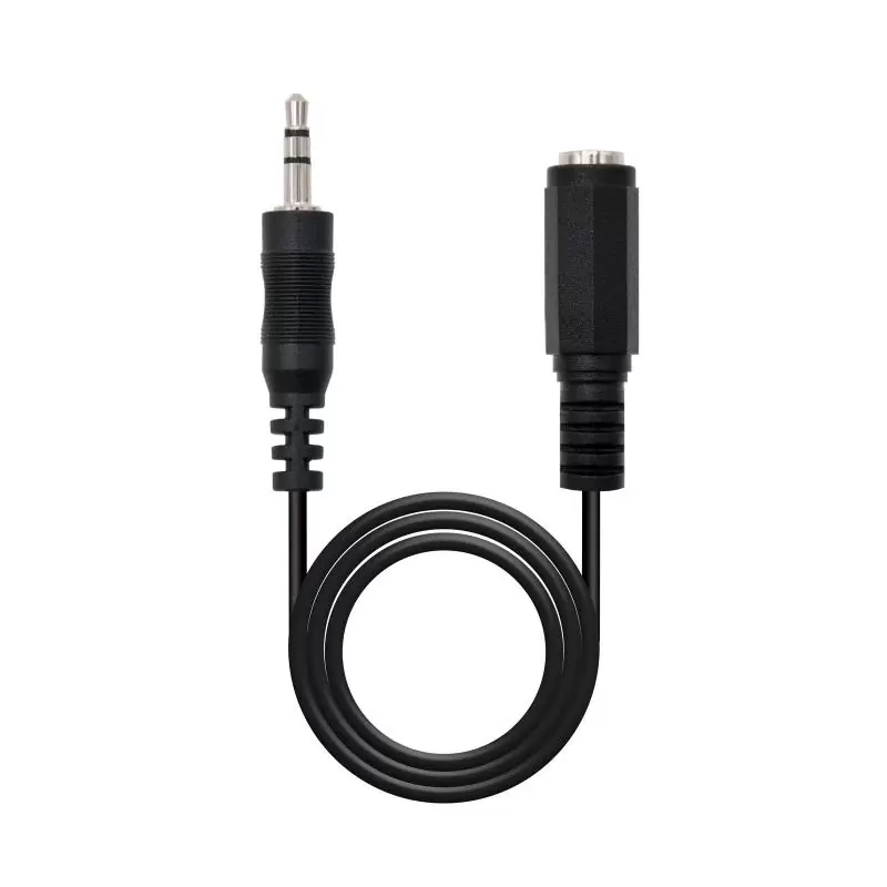 Nanocable Cable Audio, Jack 3.5/M-H, Negro, 3 M Nanocable Cable Audio, Jack 3.5/M-H, Negro, 3 M