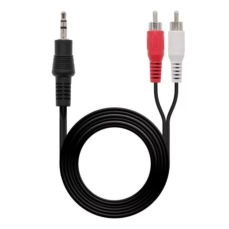 Nanocable Cable Audio, Jack 3.5/M-2xRCA/M 1,5 M Nanocable Cable Audio, Jack 3.5/M-2xRCA/M 1,5 M