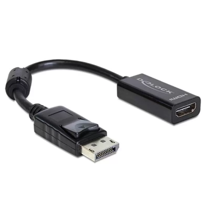 Delock Adaptador Displayport M a HDMI H Negro Delock Adaptador Displayport M a HDMI H Negro