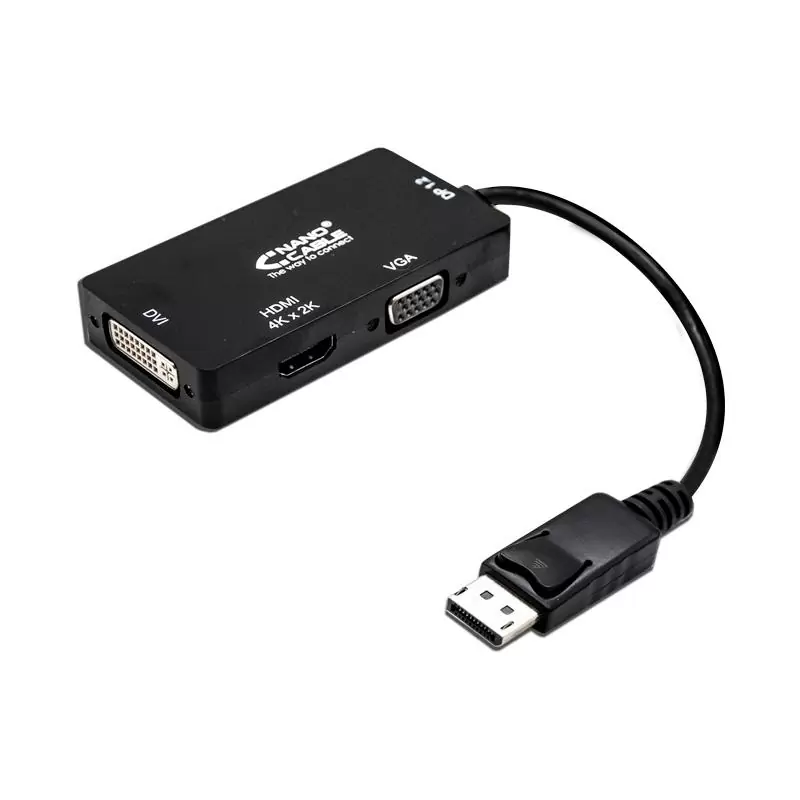 Nanocable Conversor Displayport A VGA/DVI/HDMI Nanocable Conversor Displayport A VGA/DVI/HDMI