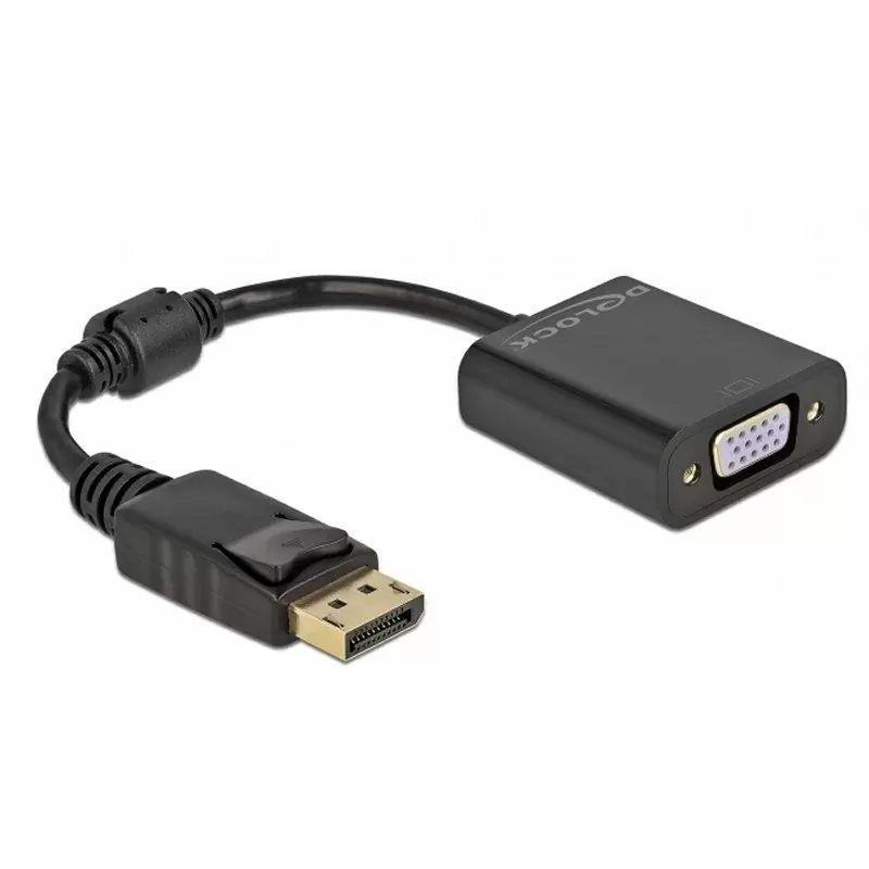 Delock Adaptador Displayport 1.2 macho a VGA15 pin Delock Adaptador Displayport 1.2 macho a VGA15 pin