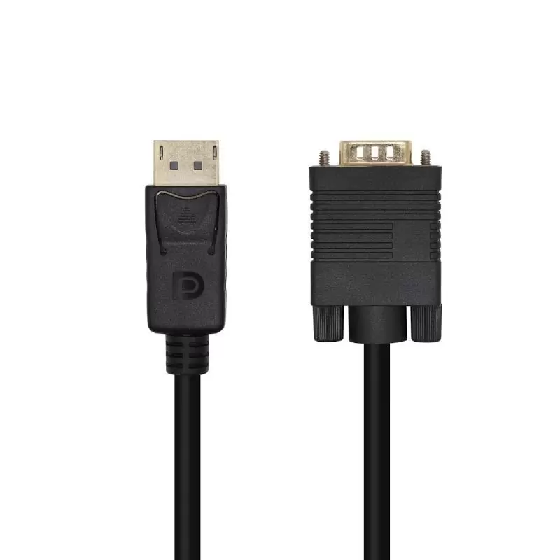 Aisens Conversor DP/M-VGA/M negro 2.0m Aisens Conversor DP/M-VGA/M negro 2.0m