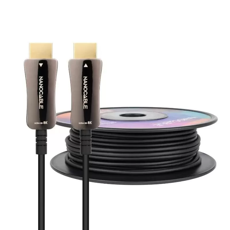 Nanocable Cable HDMI v2.1 AOC 8K@60HZ 50 m Nanocable Cable HDMI v2.1 AOC 8K@60HZ 50 m