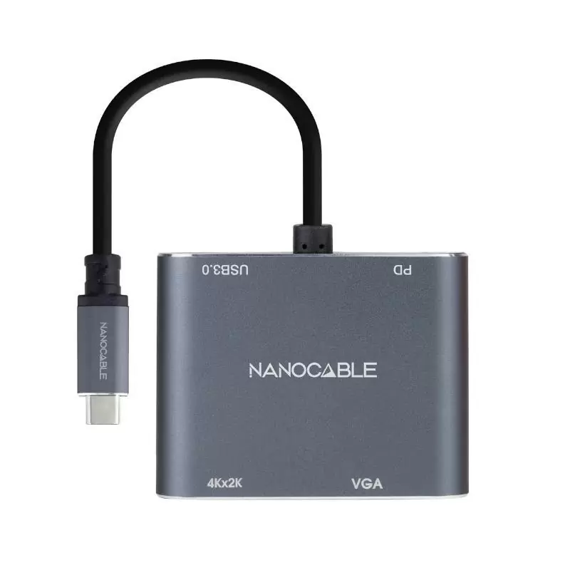 Nanocable Converosr USB-C a HDMI/VGA/USB3.0/PD Nanocable Converosr USB-C a HDMI/VGA/USB3.0/PD