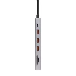 Nanocable Hub 12en1 USB-A/C+HDMI+DP+RJ45+TF+SD+AU