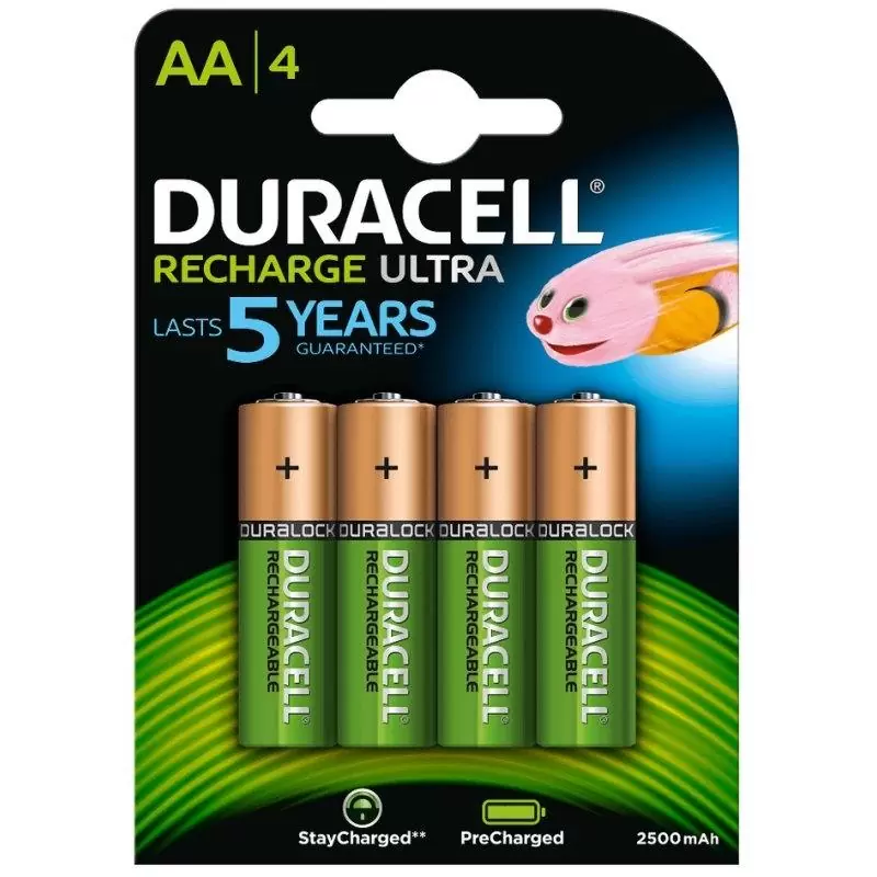 Duracell Pila Recargable HR6 AA 2500mAh Blister*4 Duracell Pila Recargable HR6 AA 2500mAh Blister*4