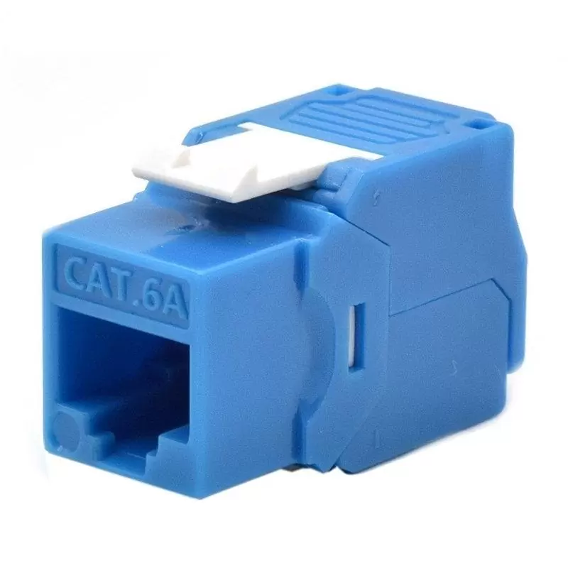WP Keystone Cat. 6a UTP RJ45/Hembra Azul WP Keystone Cat. 6a UTP RJ45/Hembra Azul