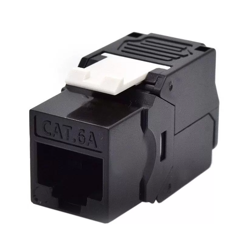 WP Keystone Cat. 6a UTP RJ45/Hembra Negro WP Keystone Cat. 6a UTP RJ45/Hembra Negro
