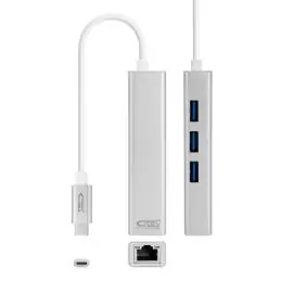 Nanocable Conversor USB-C Ethernet +3xUSB 3.0
