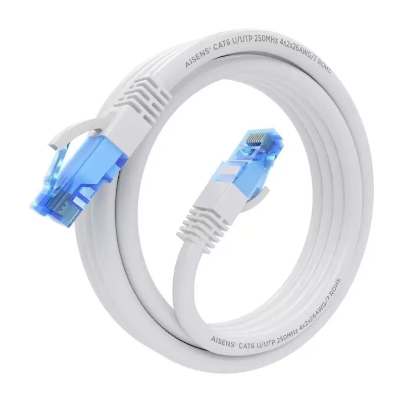 Aisens Cable RJ45 CAT.6 UTP AWG26 CCA Blanco 2.0 Aisens Cable RJ45 CAT.6 UTP AWG26 CCA Blanco 2.0