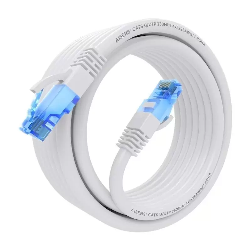 Aisens Cable RJ45 CAT.6 UTP AWG26 CCA Blanco 5.0 Aisens Cable RJ45 CAT.6 UTP AWG26 CCA Blanco 5.0