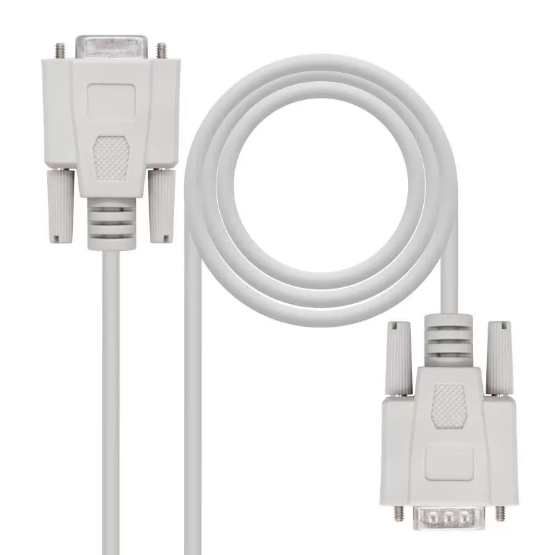 Nanocable Cable Serie RS232, DB9 M-H, Beige, 1.8m Nanocable Cable Serie RS232, DB9 M-H, Beige, 1.8m