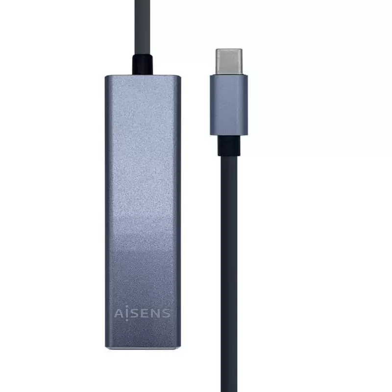 Aisens Conversor USB 3.1 Ethernet + 3 USB3.0 gris Aisens Conversor USB 3.1 Ethernet + 3 USB3.0 gris