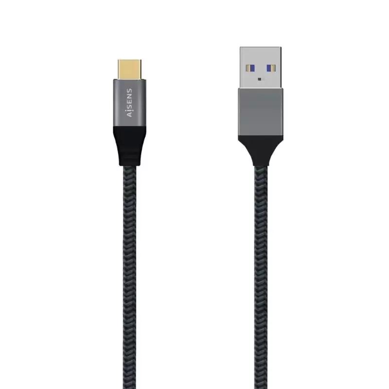 Aisens Cable USB 3.1 Gen2 Alu 3A CM-AM Gris 2.0M Aisens Cable USB 3.1 Gen2 Alu 3A CM-AM Gris 2.0M