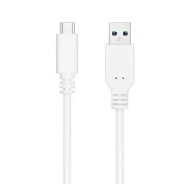Nanocable Cable USB 3.1 Gen2 USB-C/A 0,5 M Blanco