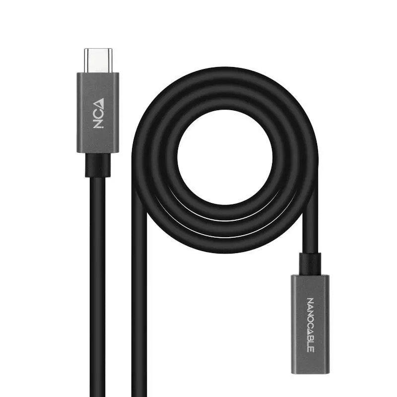 Nanocable Cable USB 3.2 Gen2 USB-C M/H 1 M Negro Nanocable Cable USB 3.2 Gen2 USB-C M/H 1 M Negro