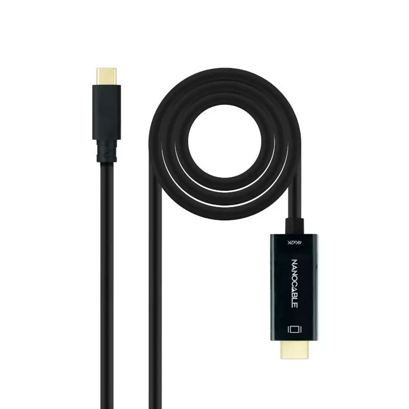 Nanocable Conversor USB-C/HDMI Negro, 5 m Nanocable Conversor USB-C/HDMI Negro, 5 m