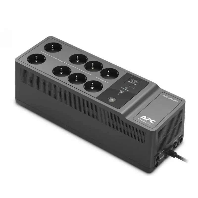 APC Back UPS 650VA/400W 8 tomas Schuko USB A+C APC Back UPS 650VA/400W 8 tomas Schuko USB A+C