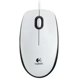 Logitech B100 Ratón Blanco OEM