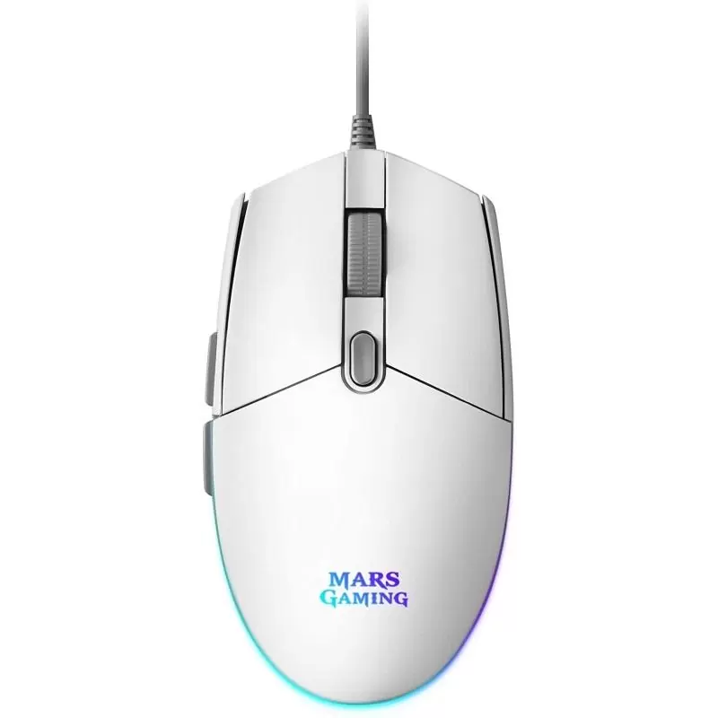 Mars Gaming Ratón MMG 3200dpi RGB FLOW Blanco Mars Gaming Ratón MMG 3200dpi RGB FLOW Blanco