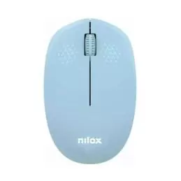 Nilox Ratón Wireless, 1000 DPI, 3 botones, Azul