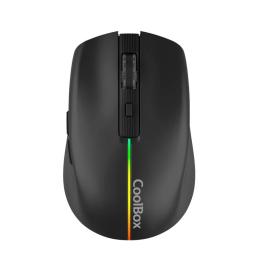 Coolbox Gaming Ratón W01 1600DPI Inalámbrico Negr