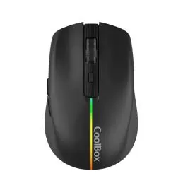 Coolbox Gaming Ratón W01 1600DPI Inalámbrico Negr