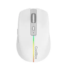 Coolbox Gaming Ratón W01 1600DPI Inalámbrico Blan