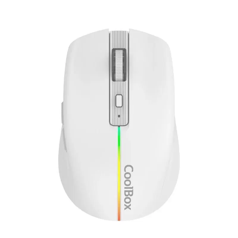 Coolbox Gaming Ratón W01 1600DPI Inalámbrico Blan