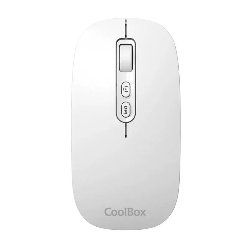 Coolbox Ratón W02-IA Inalámbrico RF+BT Blanco Coolbox Ratón W02-IA Inalámbrico RF+BT Blanco