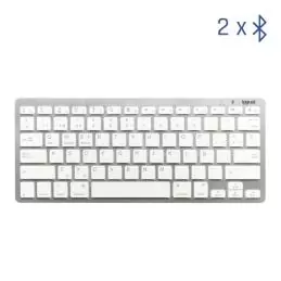 iggual Teclado Bluetooth Slim TKL-BT plata 2 canal