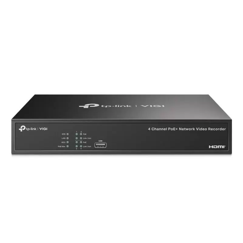 VIGI Grabador IP NVR1004H-4P Rack 01 HDD 04 C PoE VIGI Grabador IP NVR1004H-4P Rack 01 HDD 04 C PoE
