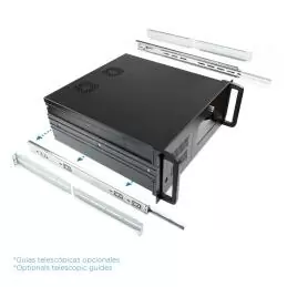 Tooq Caja RACK-406N-USB3 4U 19" ATX Sin F.A Negro
