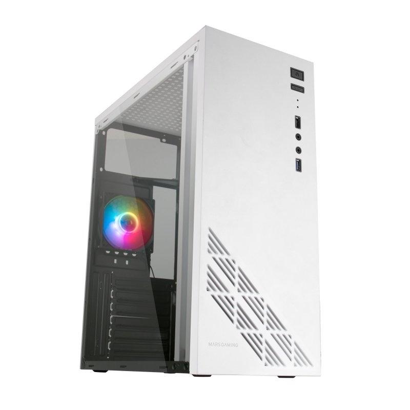 MARS GAMING Semitorre MC100W 1X Frgb White MARS GAMING Semitorre MC100W 1X Frgb White