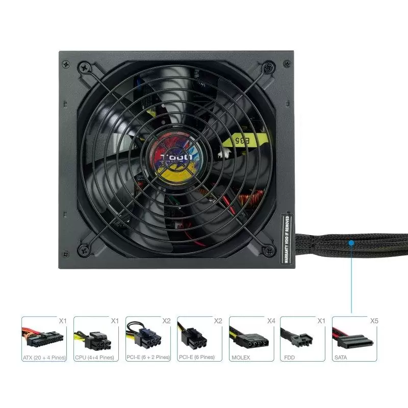 Tooq Fuente Alimentación TQAPOLO-750SP 750W Tooq Fuente Alimentación TQAPOLO-750SP 750W