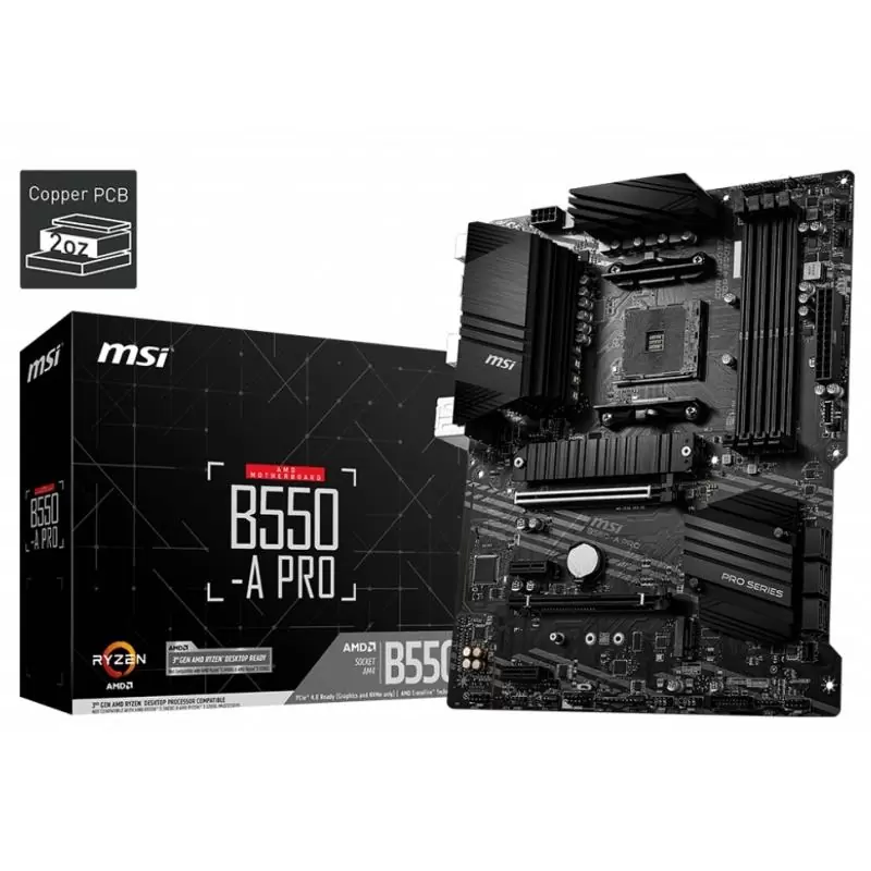MSI Placa Base B550-A PRO ATX AM4 MSI Placa Base B550-A PRO ATX AM4