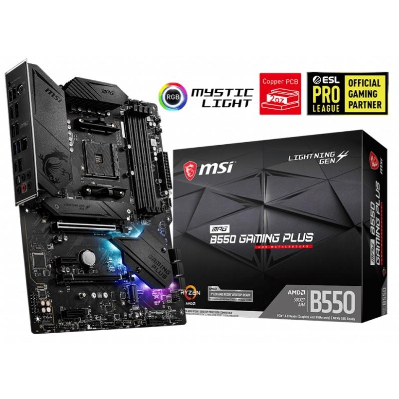 MSI Placa Base MPG B550 GAMING PLUS ATX AM4 MSI Placa Base MPG B550 GAMING PLUS ATX AM4