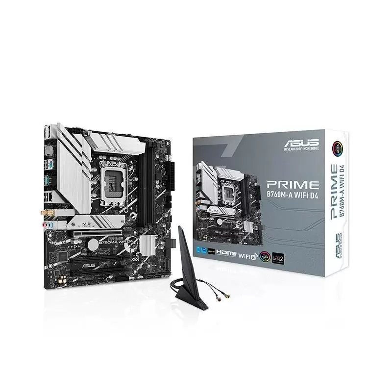 ASUS Placa Base PRIME B760M-A WIFI DDR4 mATX 1700 ASUS Placa Base PRIME B760M-A WIFI DDR4 mATX 1700