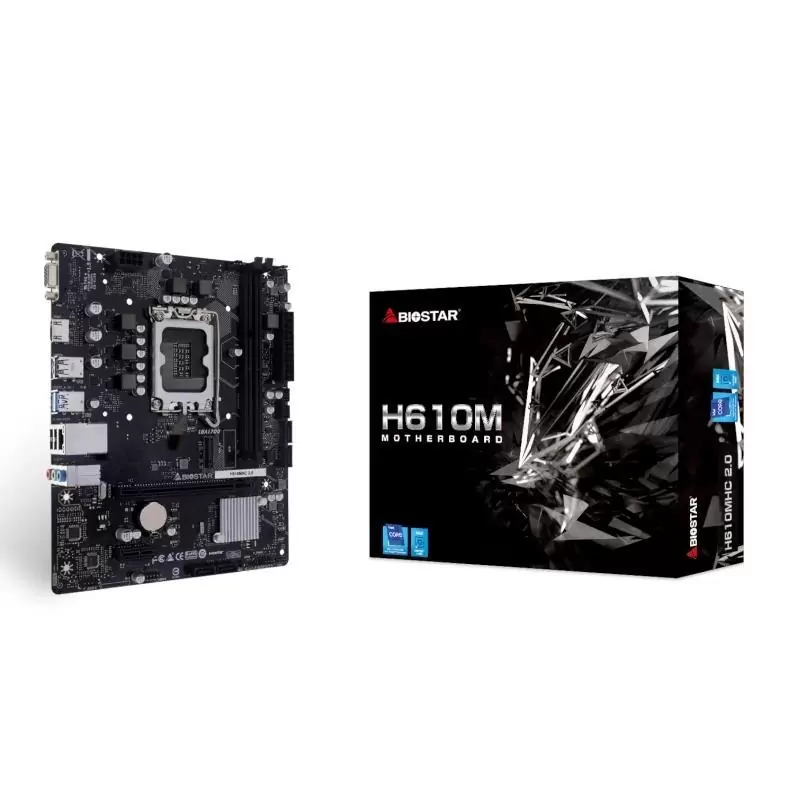 Biostar Placa Base H610MHC 2.0 DDR4 mATX LGA1700 Biostar Placa Base H610MHC 2.0 DDR4 mATX LGA1700