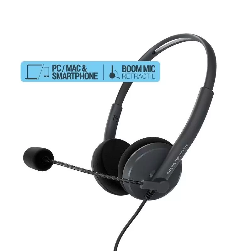 Energy Sistem Auricular Anthracite PC/Mac/Móvil Energy Sistem Auricular Anthracite PC/Mac/Móvil