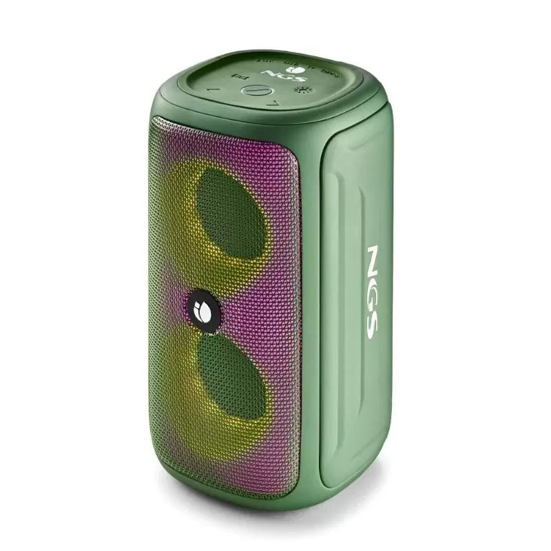 NGS ALTAVOZ PORTATIL BT RGB IPX5 ROLLERBEASTGREEN NGS ALTAVOZ PORTATIL BT RGB IPX5 ROLLERBEASTGREEN