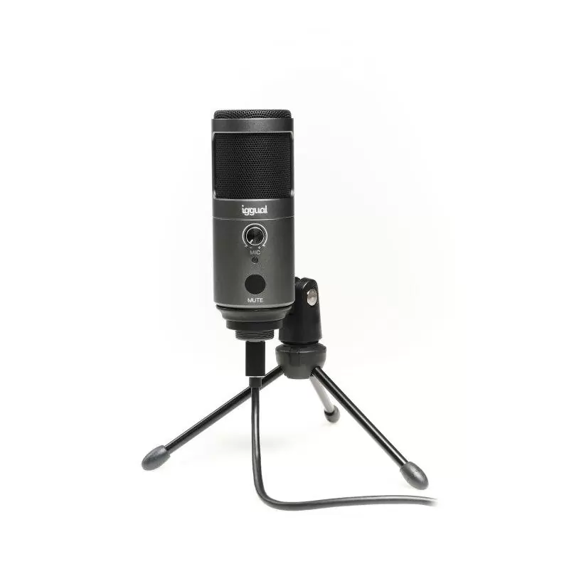 iggual Micrófono condensador Podcasting Pro gris iggual Micrófono condensador Podcasting Pro gris