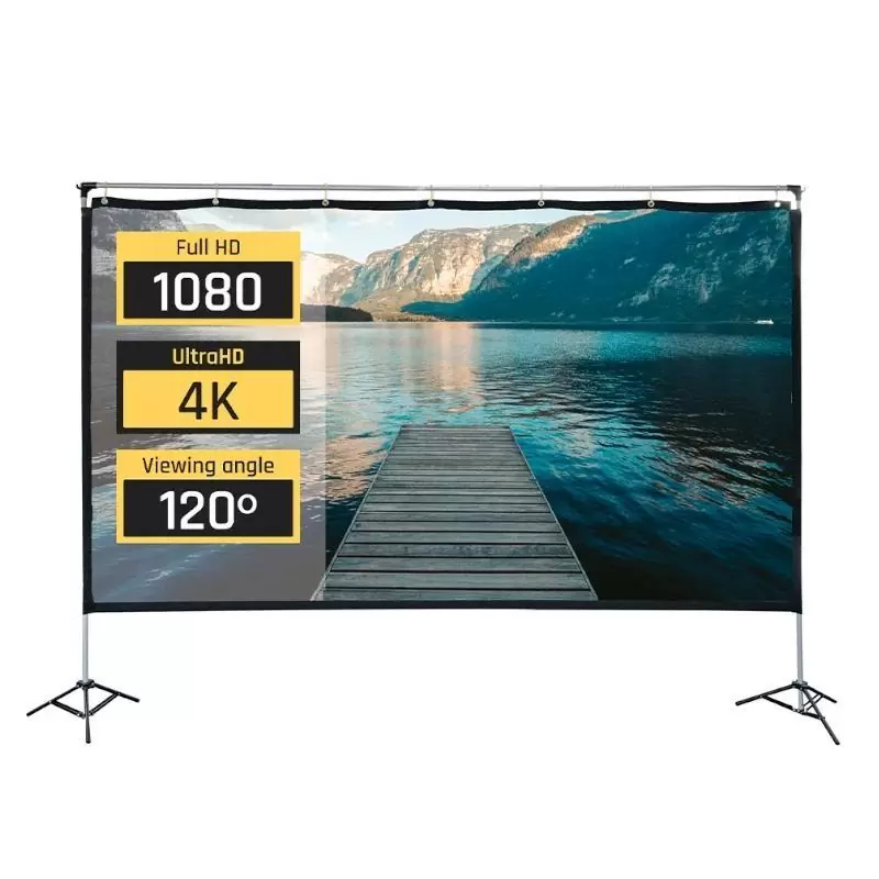 iggual Pantalla exterior portable 100" 221x124 cm iggual Pantalla exterior portable 100" 221x124 cm